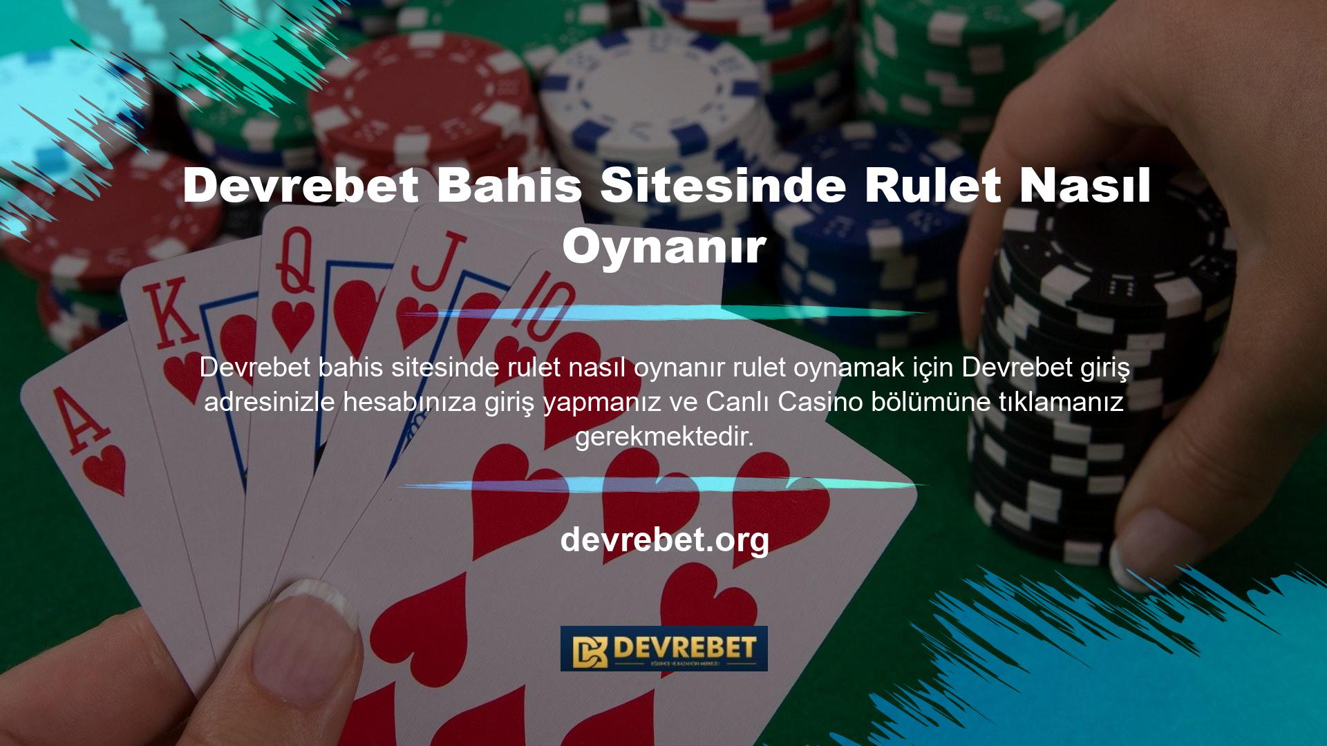 Devrebet Rich Casino Bahis Sayfasında Rulet Nasıl Oynanır Burada bir rulet masası bulabilir ve masayı açmak için bir krupiye seçebilirsiniz