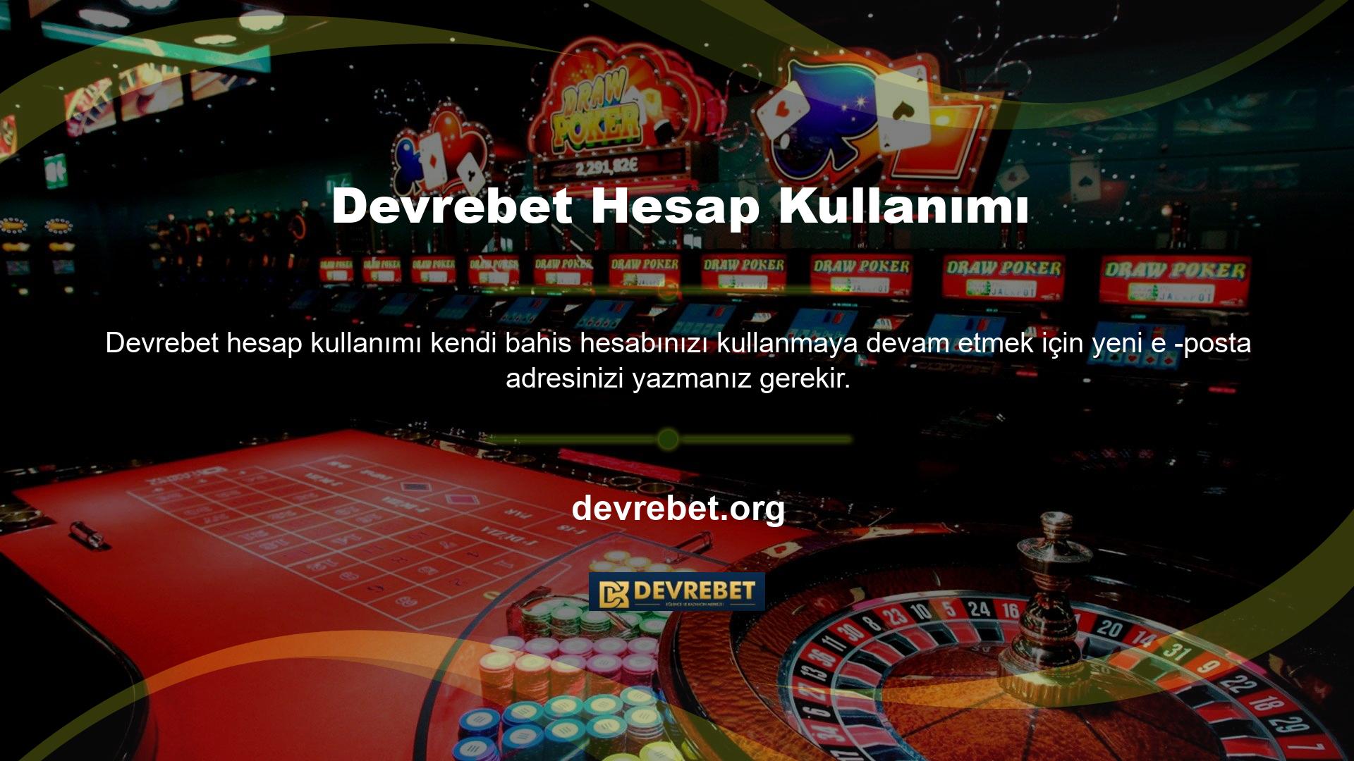 Yeni bir hesap açmaya gerek yok